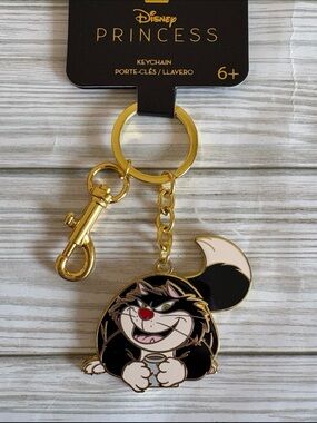 🖤LF Disney Cinderella Lucifer Enamel Keychain